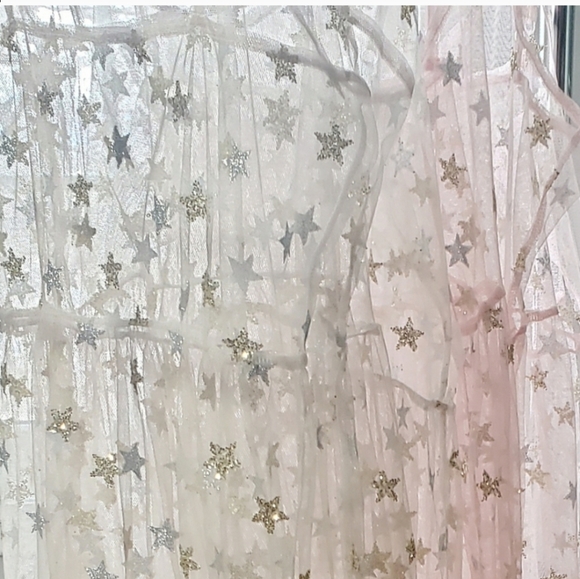 Sheer Mesh Glitter Star Bohemian Midi Dress⭐ - Picture 7 of 8